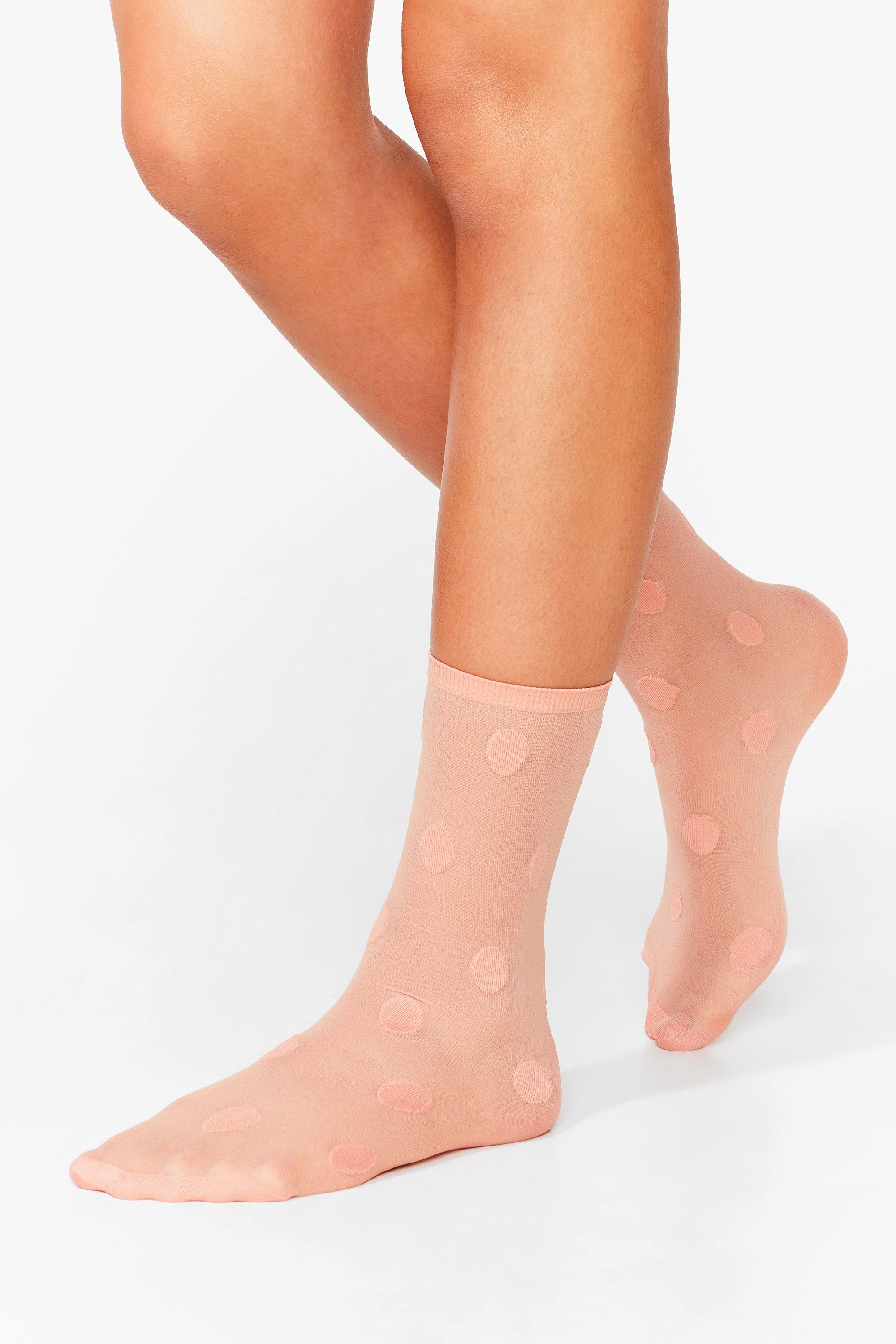 Nude pink socks nasty